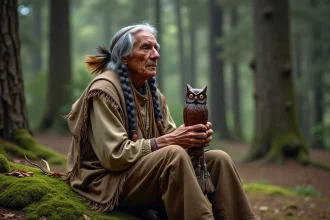 Hibou représentant la sagesse et la clairvoyance dans différentes cultures